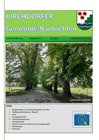 KIRCHDORFER Gemeinde-Nachrichten 2024 Ausgabe Nr.3 (07.05.2024)